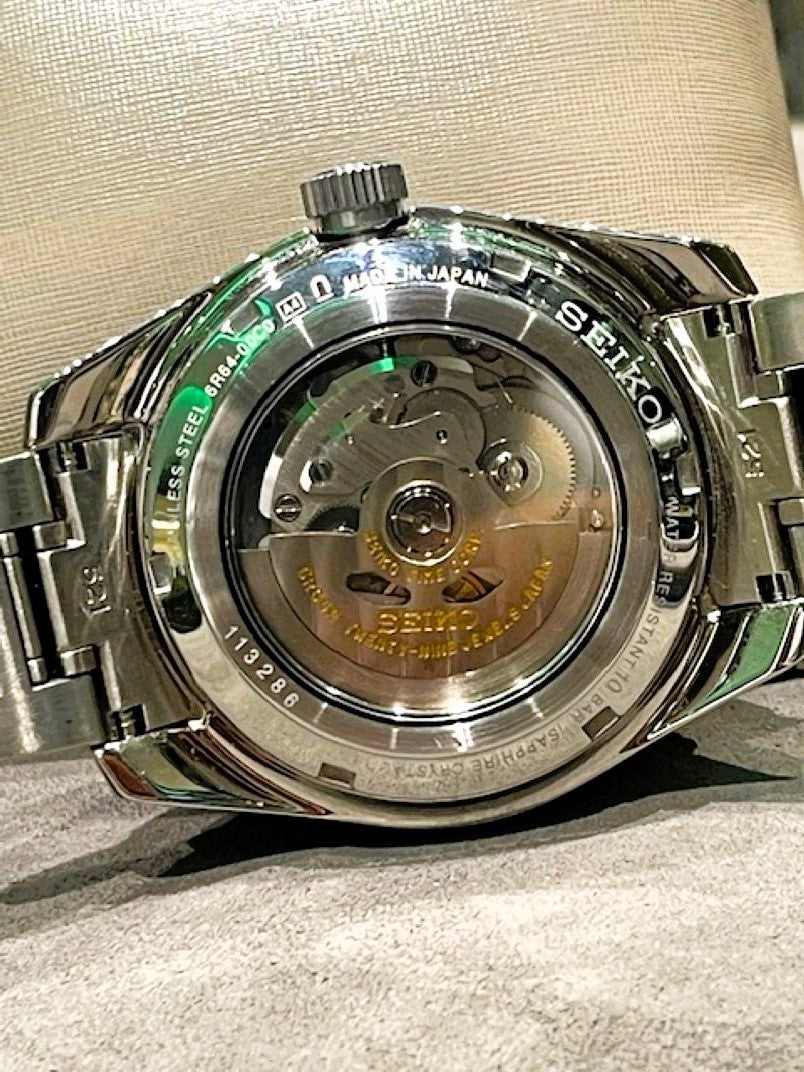 SEIKO Presage Sharp Edged SPB219J1 29 Jewel Automatic GMT Green Dial Men's Watch