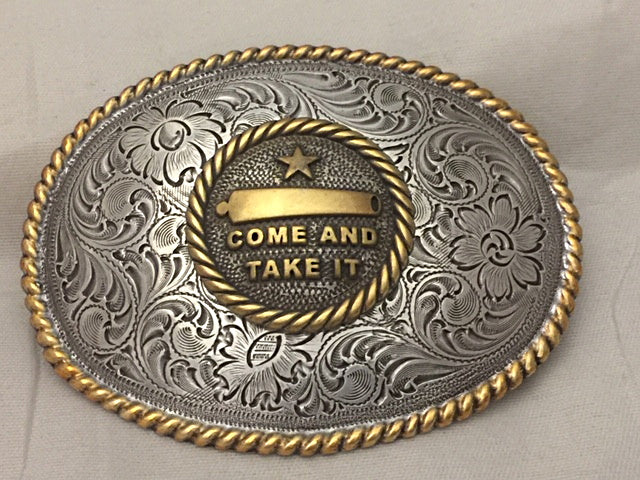 Custom Made "Come and Take It"  Western Style Buckle