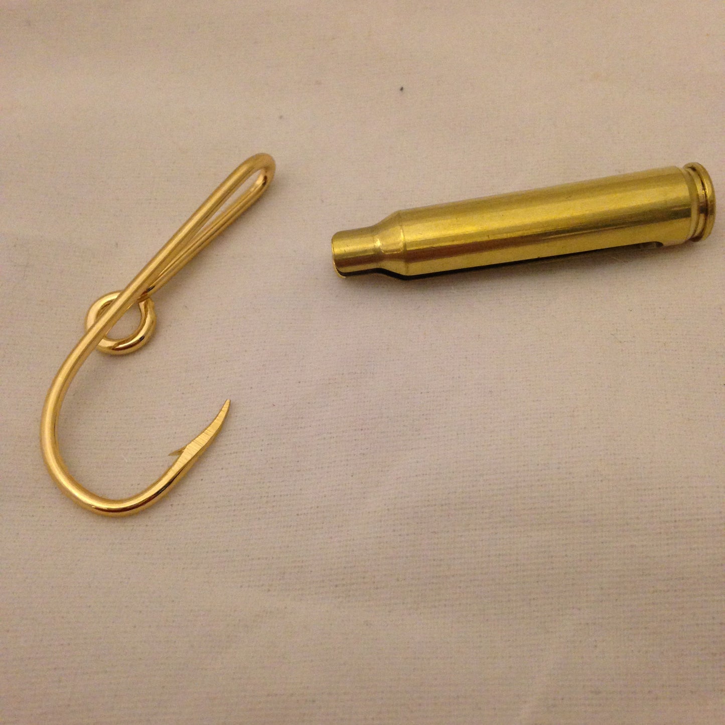 Blast and Cast Fish Hook and Real Bullet Hat Clip Set (2 Clips)