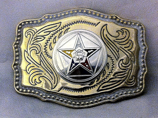 Order of the Eastern Star Belt Buckle Western Style New Design!!
