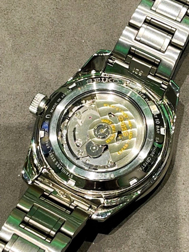 SEIKO Presage Sharp Edged SPB219J1 29 Jewel Automatic GMT Green Dial Men's Watch