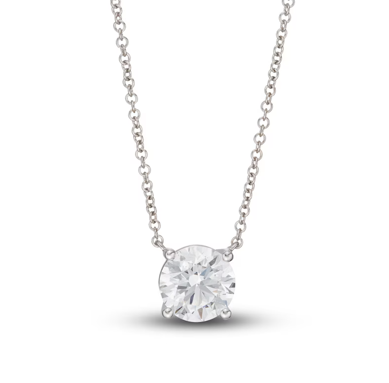 Lab Grown Diamond Pendant Solitaire 1 carat