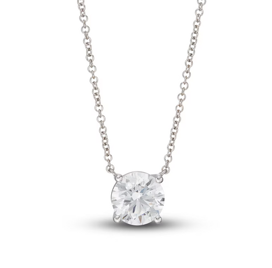 Lab Grown Diamond Pendant Solitaire 1 carat