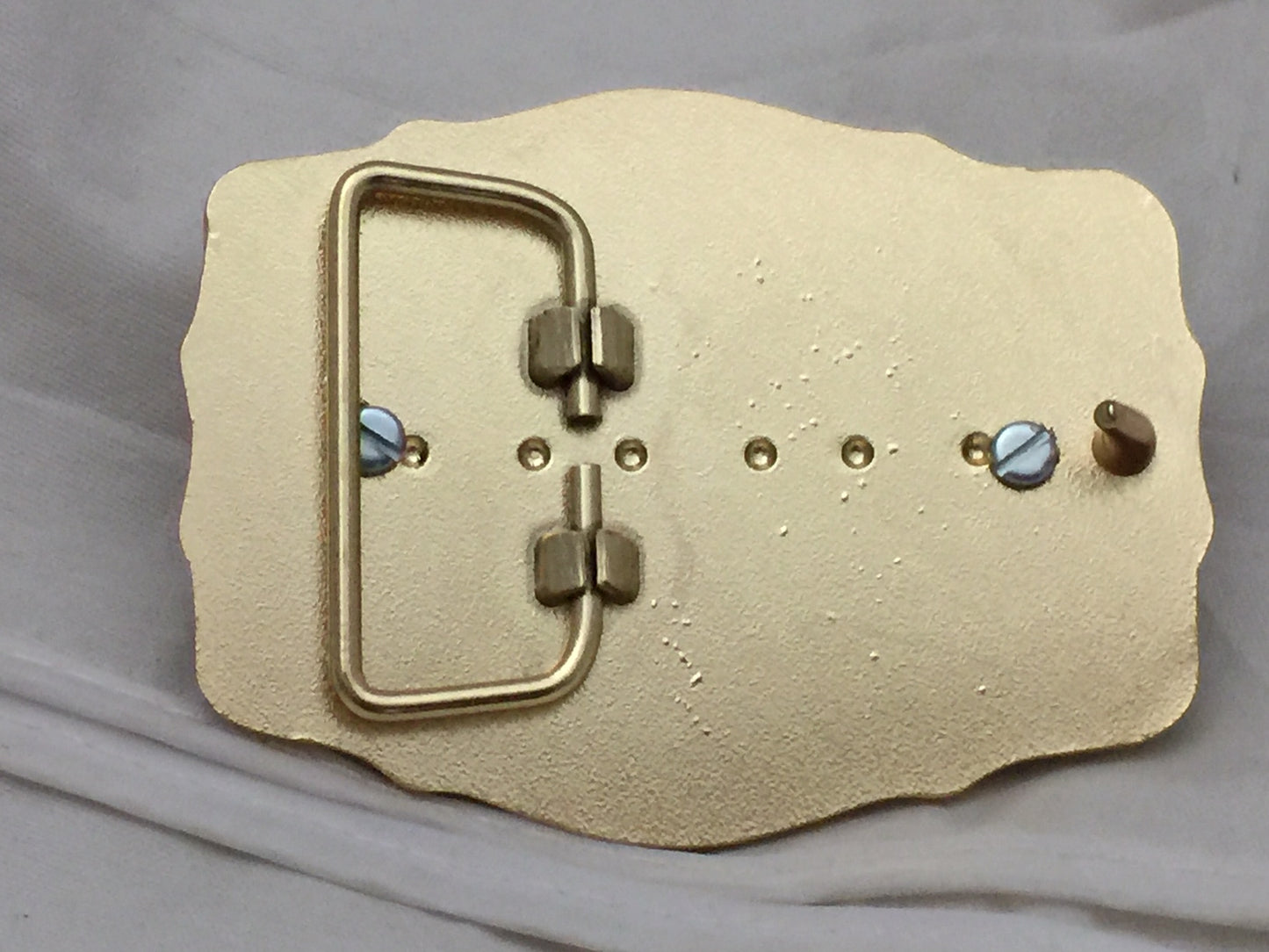 Masonic Symbols Belt Buckle  Western Style Black and Gold (W167)