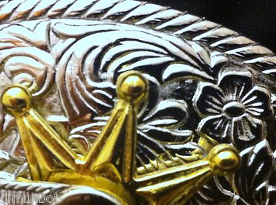 Western Cowboy "Spinning Spur" Metal Belt Buckle