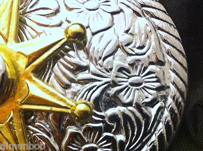 Western Cowboy "Spinning Spur" Metal Belt Buckle
